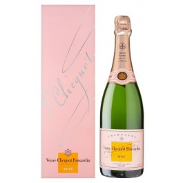 Champagne VEUVE CLICQUOT Brut Rosé dėžutėje 