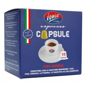 IONIA Arabika kapsulės (10vnt) – Nespresso tipo kavos aparatams