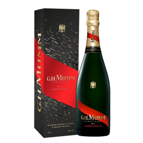 Champagne G.H.MUMM Cordon Rouge Brut dėžutėje